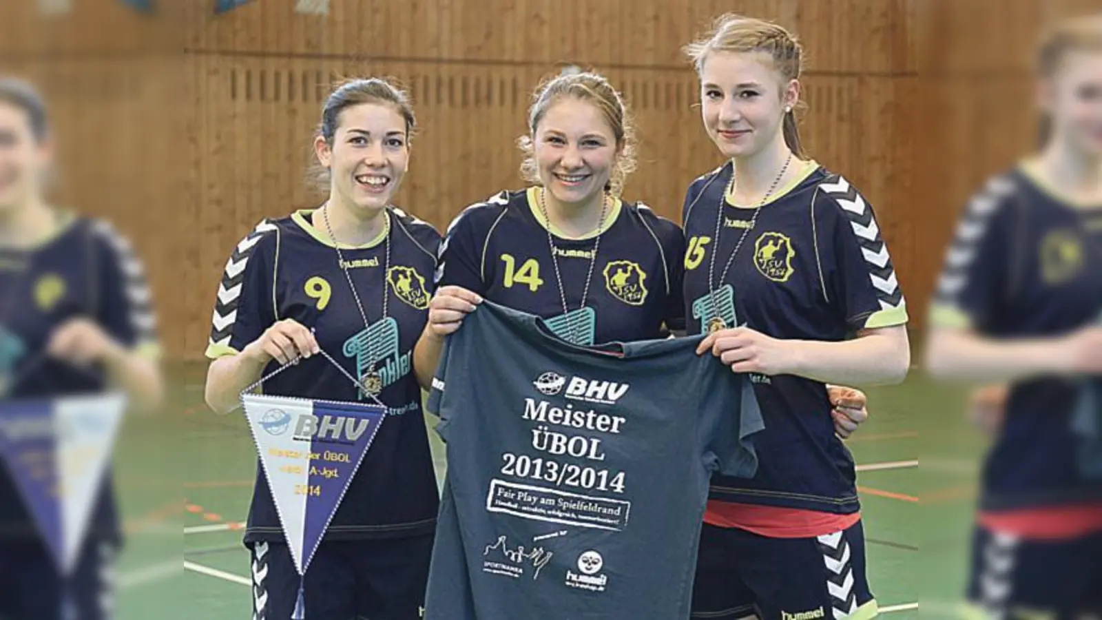 Top Athletinnen des TSV Grafing: Sara Broß, Jenny Reimer und Charlotte Oslmeier (v. l.). 	 (Foto: TSV Grafing)
