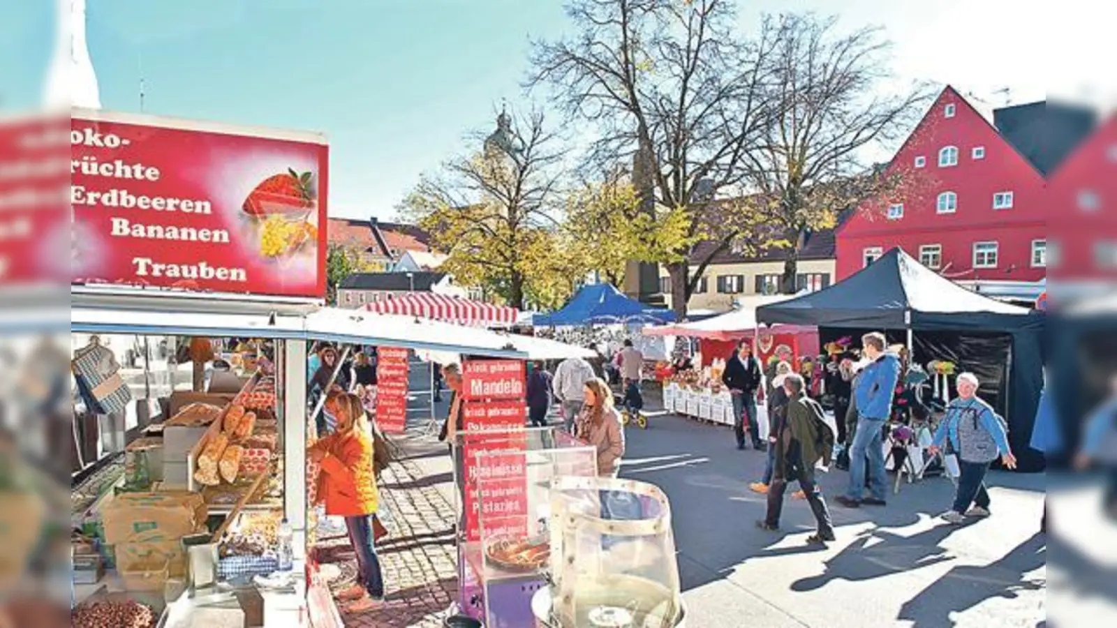 Um 8 Uhr startet der Markt. Ab 13 Uhr öffnen dann auch die Geschäfte der Innenstadt.	 (Foto: Stadt Ebersberg)