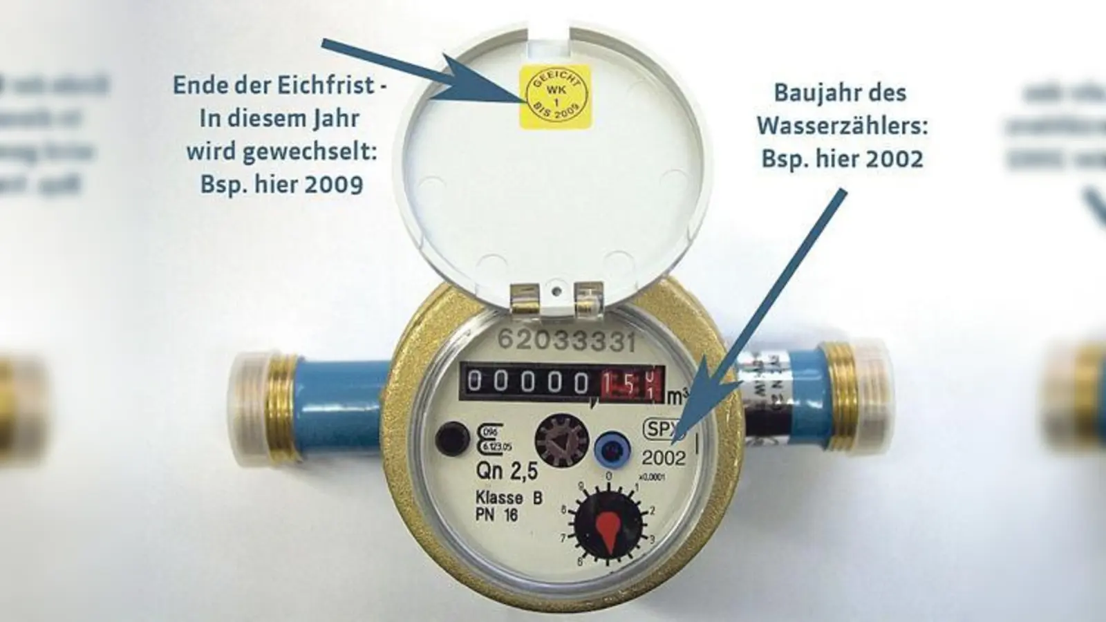 Die Gemeindewerke-Mitarbeiter wechseln bis Ende Mai  Wasserzähler in Haar. 	 (Foto: Gemeindewerke Haar)