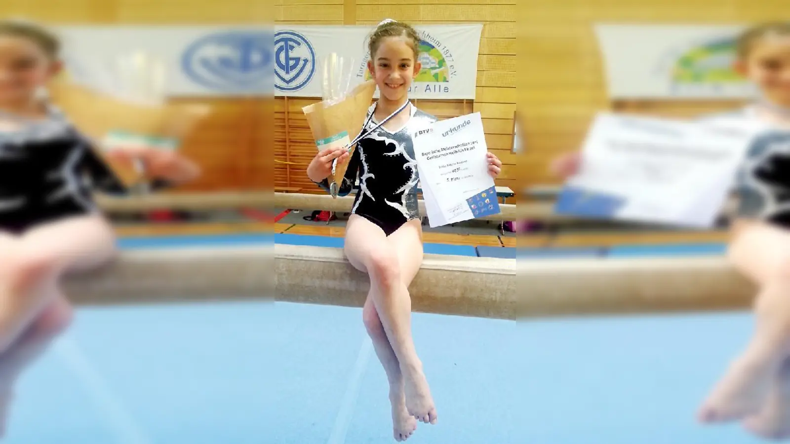 Holte in der AK 9 Silber am Schwebebalken: Janka Fekete-Kertesz vom TSV Unterföhring.	 (Foto: Verein)