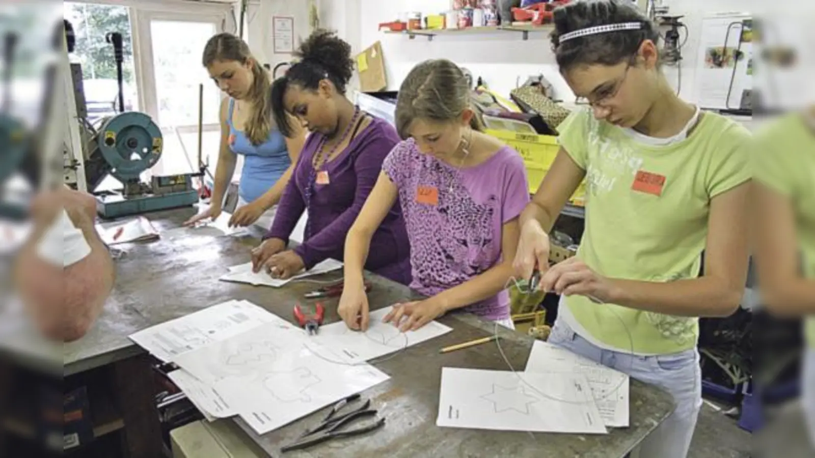 »Metallverarbeitendes Handwerk« war eine der Stationen beim »Fähigkeitenparcours«.  (Foto: VA)