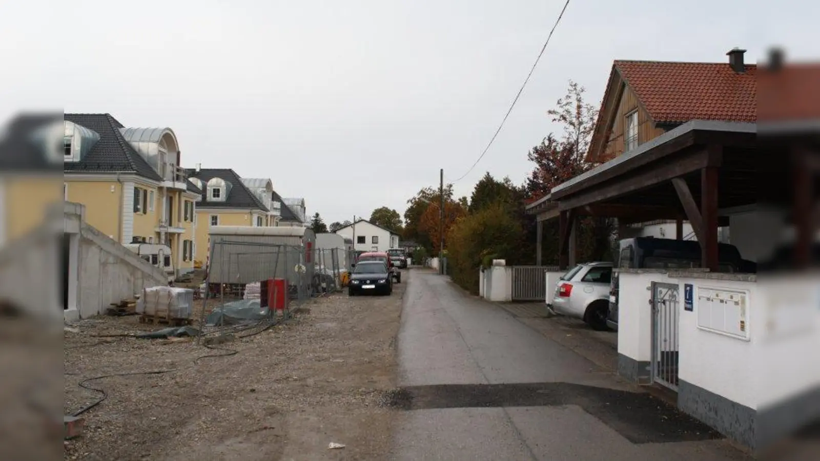 Die Hintermeierstraße soll erstmalig hergestellt werden. Für die Anwohner findet am 17. Oktober eine Einwohnerversammlung statt. (Foto: sb)