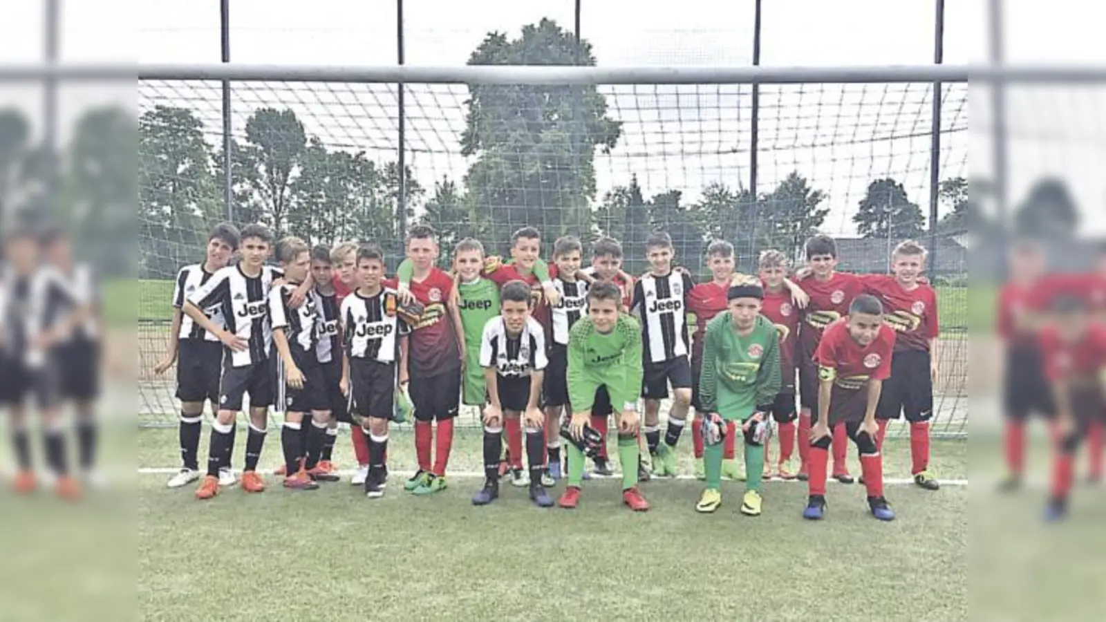 Können stolz auf ihre Leistung sein: die U11 des SV Olympiadorf Concordia und die Jungs von Juventus Turin.	 (Foto: privat)