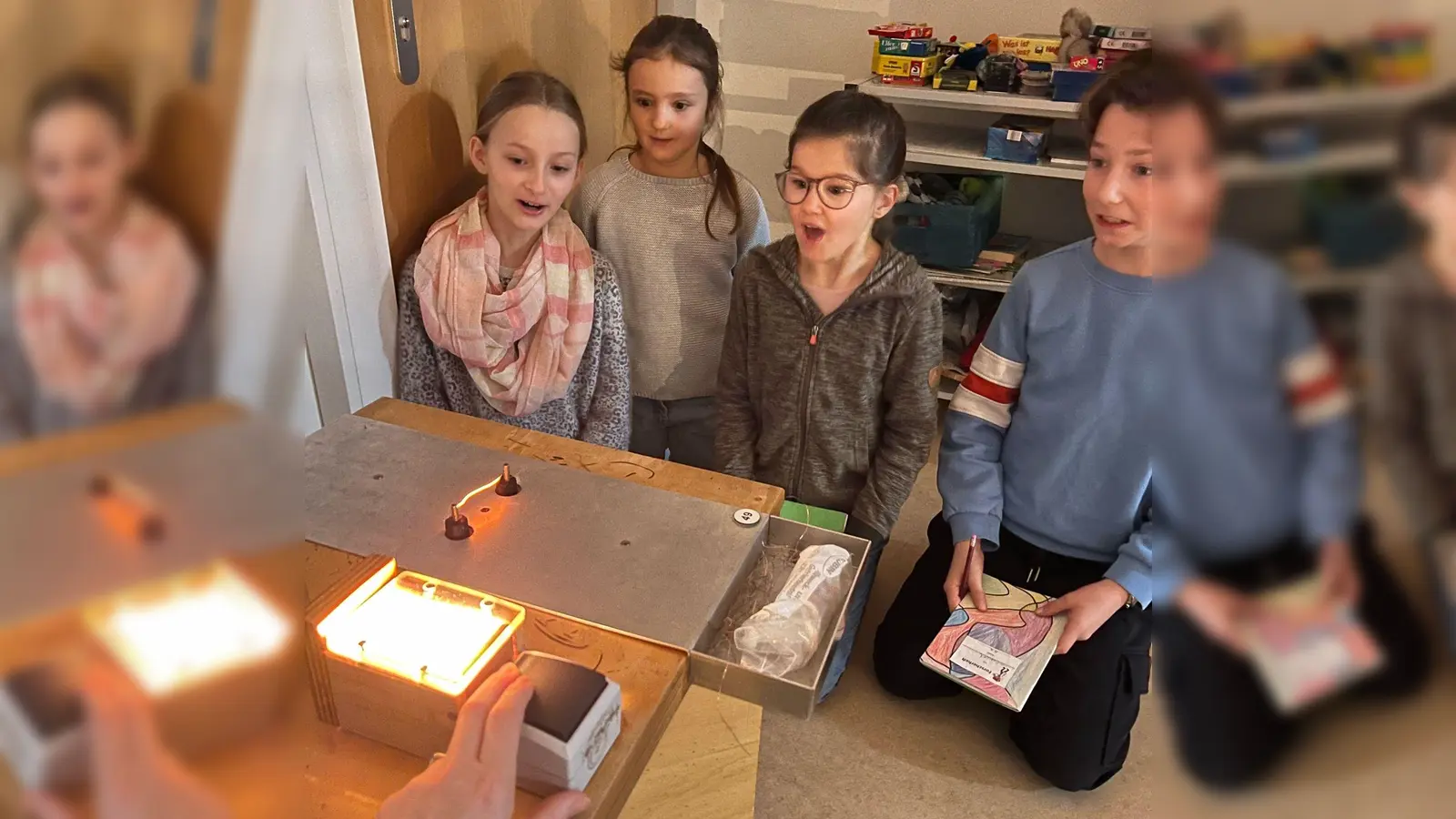 Bei manchen Experimenten blieb den Kindern glatt der Mund offen stehen vor Staunen. (Foto:  Silke Rogosch)