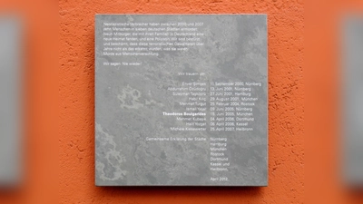 Gedenktafel für Boulgarides in der Trappentreustraße in München. (Foto: Wikipedia)