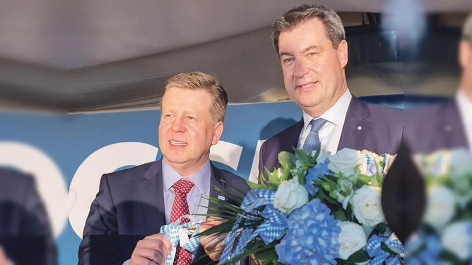 Ministerpräsident Markus Söder (rechts) und Landtagsabgeordneter Robert Brannekämper. 	 (Foto: Büro Brannekämper)