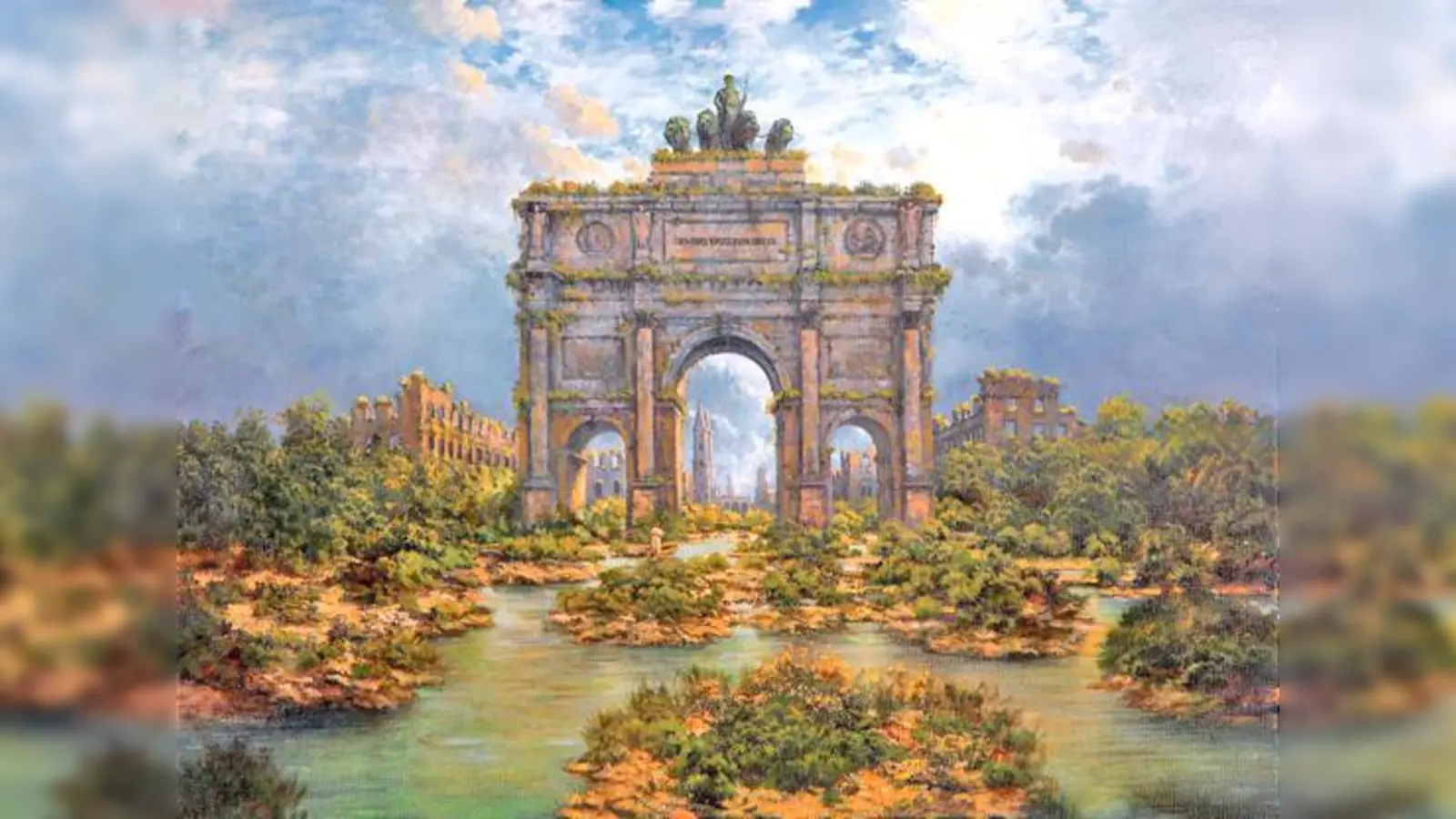 Noch bis 30. Oktober ist die Ausstellung von Gernod Frick in Ebersbergs Rathaus zu sehen.	 (Foto: Otto Hartl)