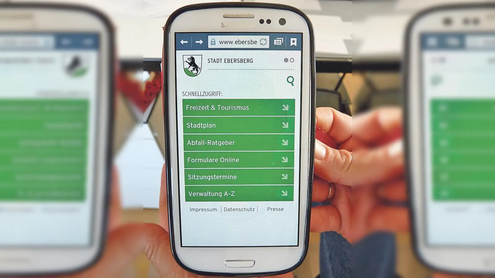 Ebersberg ist nun auch im  mobilen Format recht ansehnlich. 	 (Foto: Stadt)