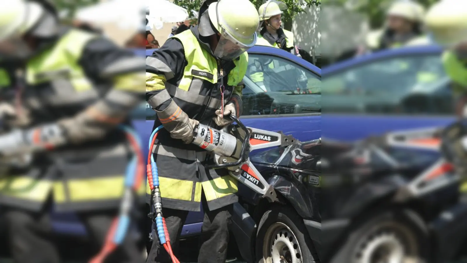 Auch technische Hilfeleistungen, z.B. eingeklemmte Personen befreien, gehören zum Berufsbild. (Foto: Archiv/sb)