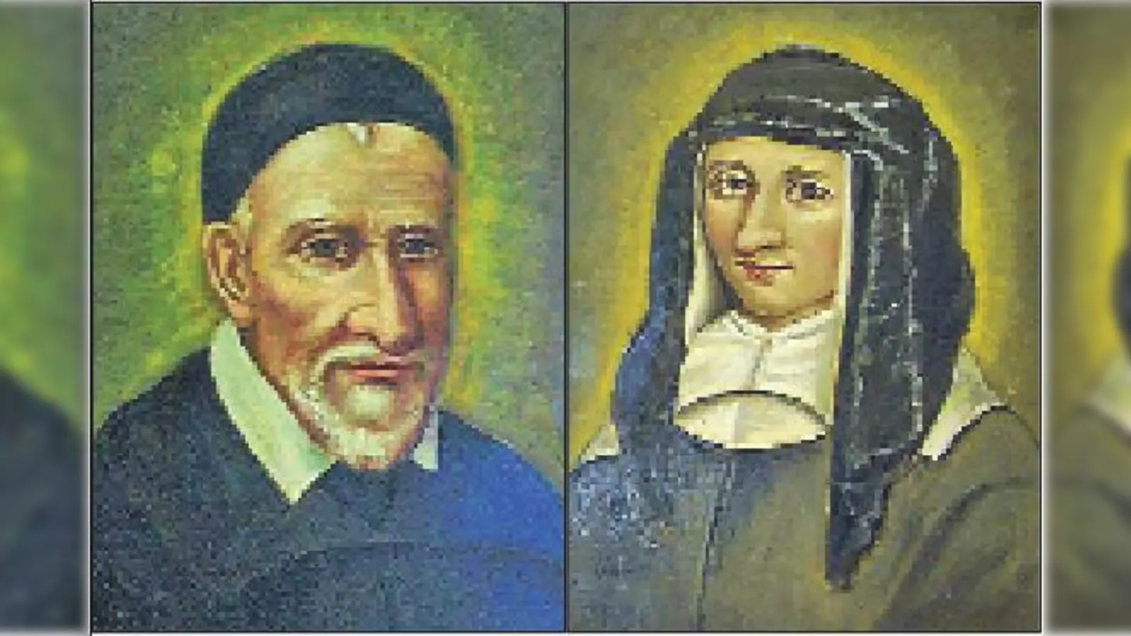 Die beiden Ordensgründer Vinzenz von Paul (li.) und Luise von Marillac.	 (Abb.: VA)