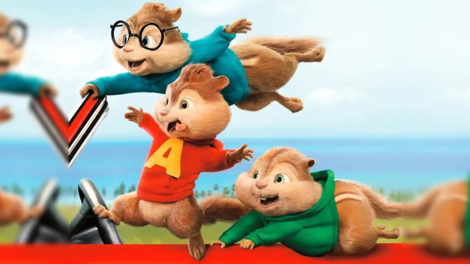 Alvin, Simon und Theodore sind auf dem Road Chip unterwegs in wichtiger Mission. 	 (Foto: 20th Century Fox)