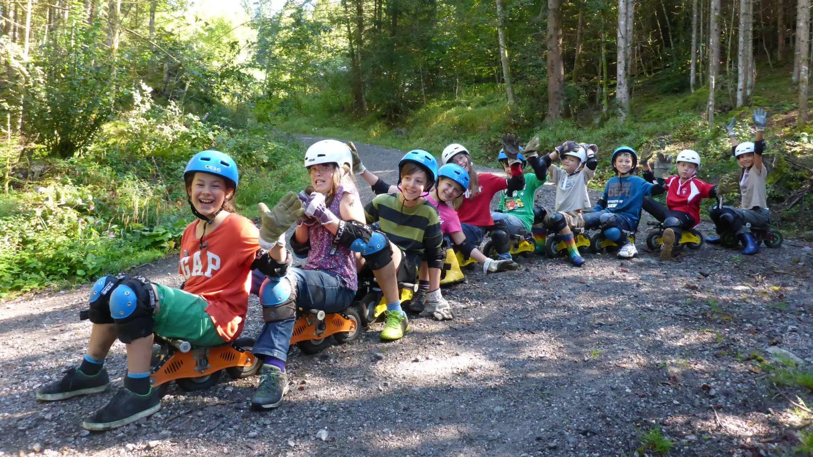 Spaß beim „Bockerln”, so werden die Sommerrodeln genannt. (Foto: KJR)