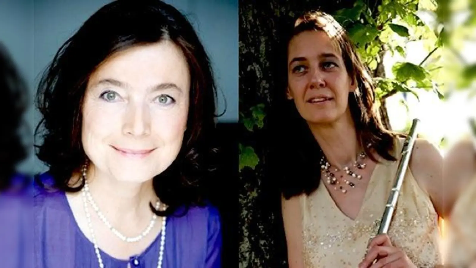 Meditative Klänge aus Indien bringen Claudiha-Gayatri Matussek (links) und Antonia Dorner an der Querflöte ins Freie Musikzentrum.	 (Fotos: VA)