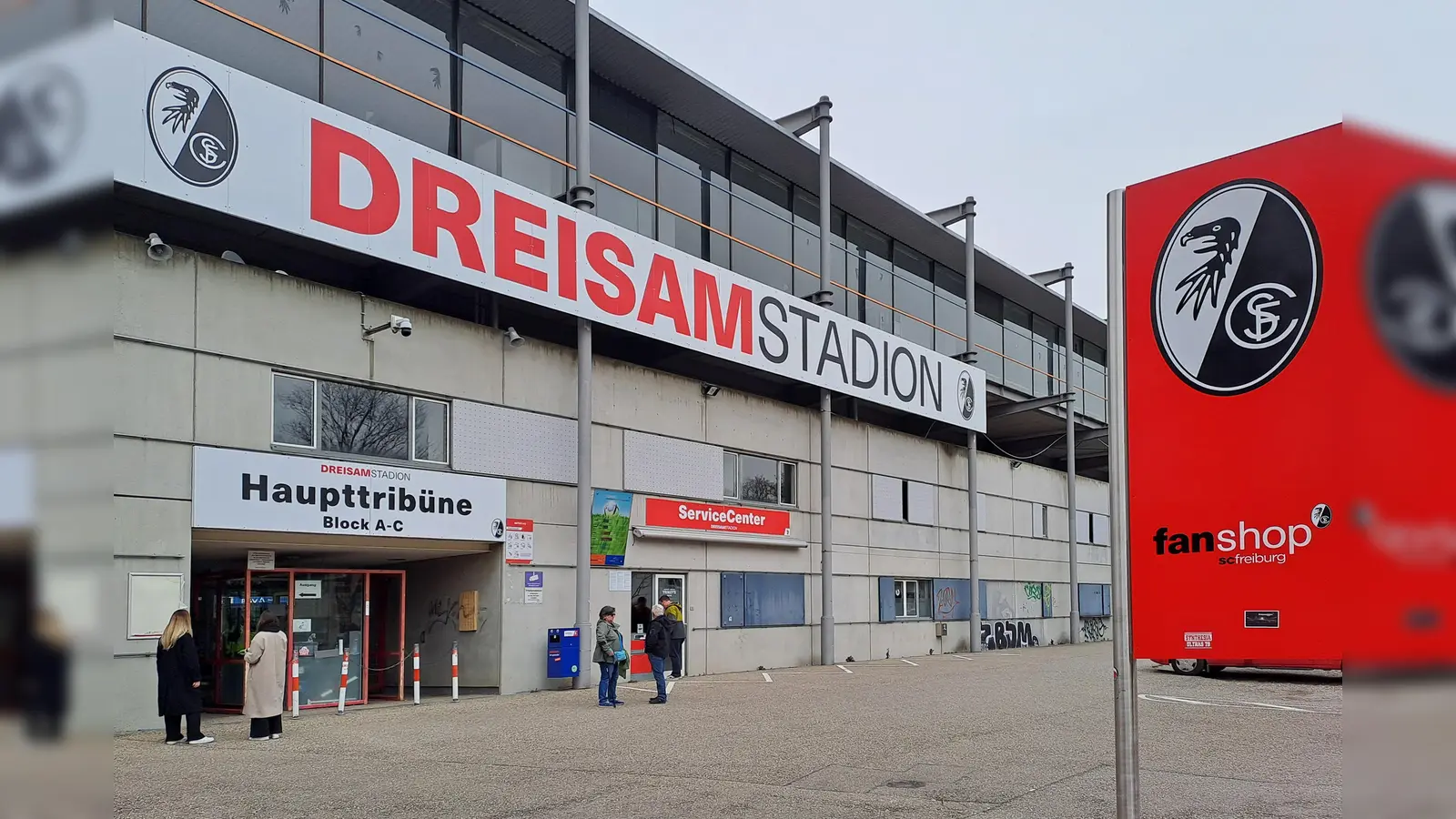 Glücklose Auswärtsfahrt: Dreisamstadion in Freiburg. (Foto: M. Forster)