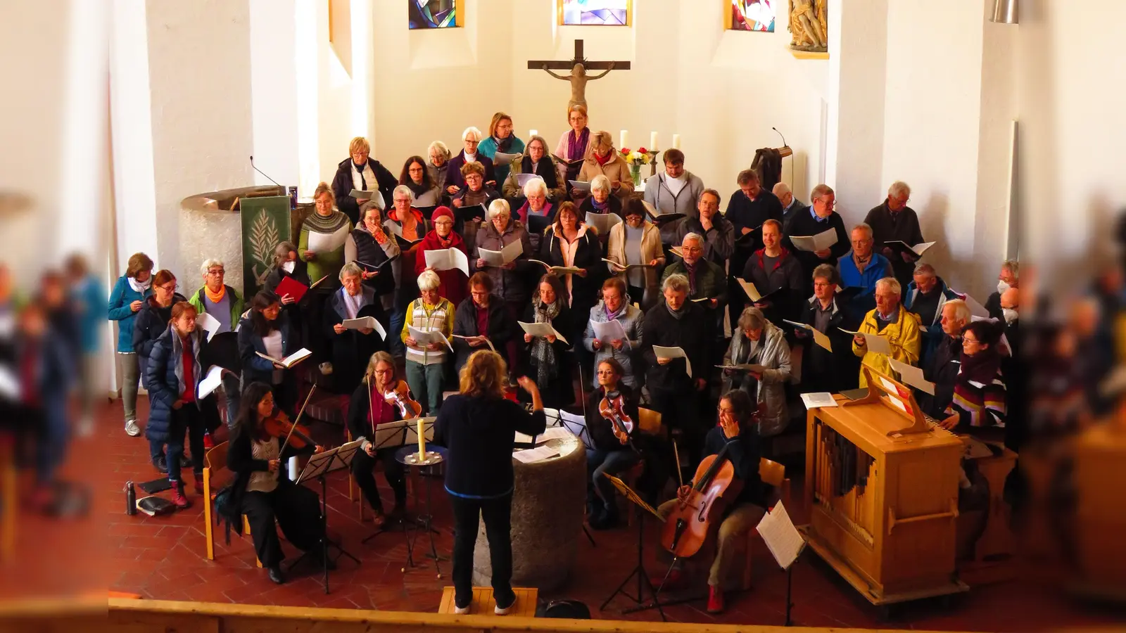 Konzert am Karfreitag: Der Chor der Apostelkirche wirkt mit. (Foto: Apostelkirche)