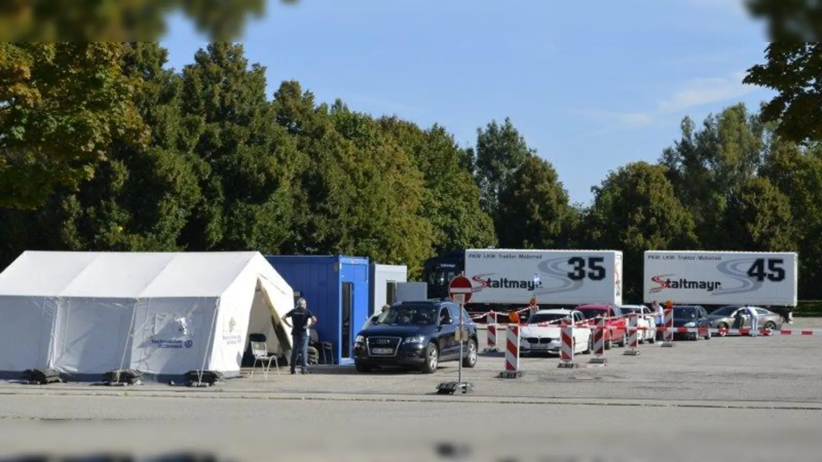 Zwischen achtzig und hundert Personen werden hier täglich nach Voranmeldung getestet. Der Vorgang dauert etwa eineinhalb Minuten, das Ergebnis ist innerhalb von 48 Stunden da. (Foto: mka)