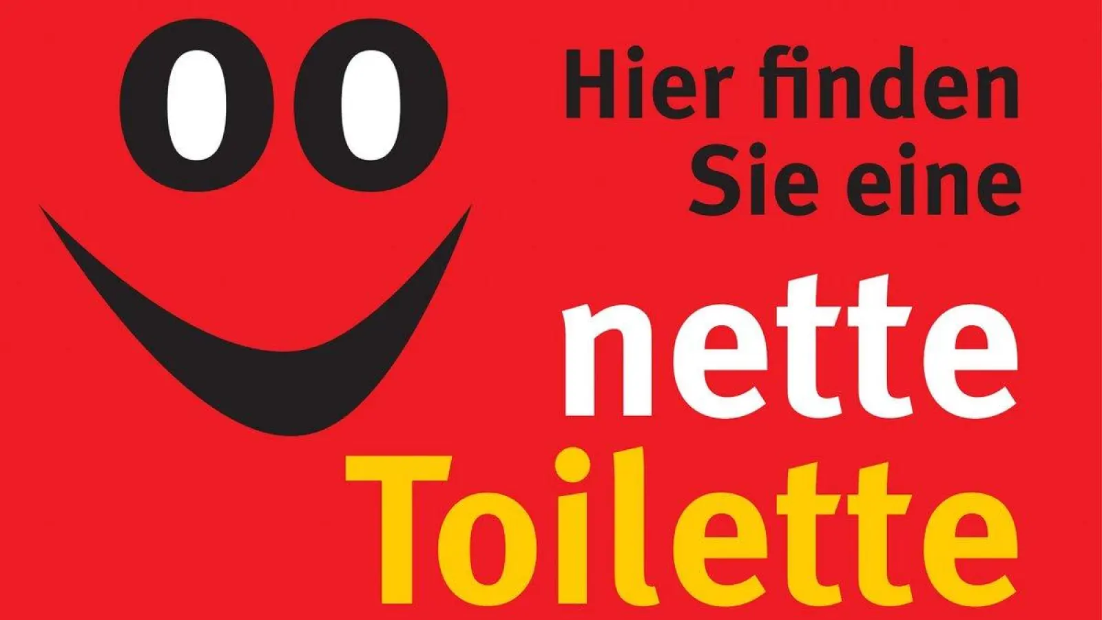 Wo dieser Aufkleber drauf ist, kann man umsonst die Toilette benutzen. Man geht einfach rein; vorheriges Bitten erübrigt sich. (Grafik: Wahl-Druck GmbH)