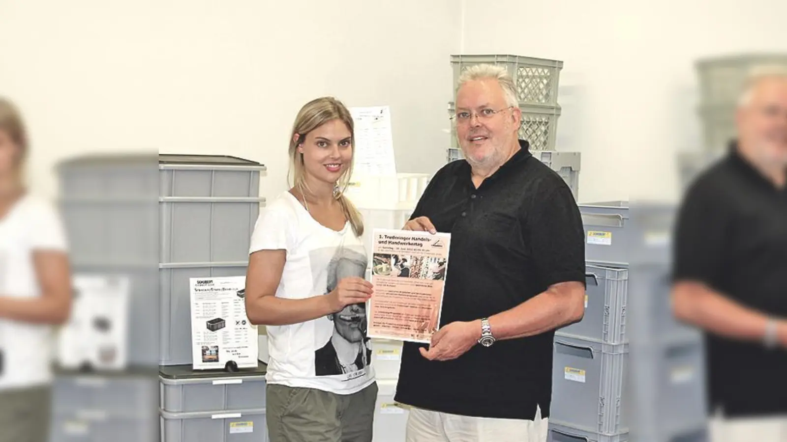Erster Vorsitzender Peter Schubert freut sich gemeinsam mit seiner Tochter  Ramona auf den ersten THHT in Trudering. 	 (Foto: ab)