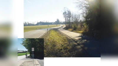 Jetzt kann man sicher und ohne Unterbrechung von Oberbiberg nach Oberhaching fahren. Foto links: Vor dem Schluss des Radfahrweges mussten die Radler auf die viel befahrene Straße ausweichen.	 (Foto: VA)