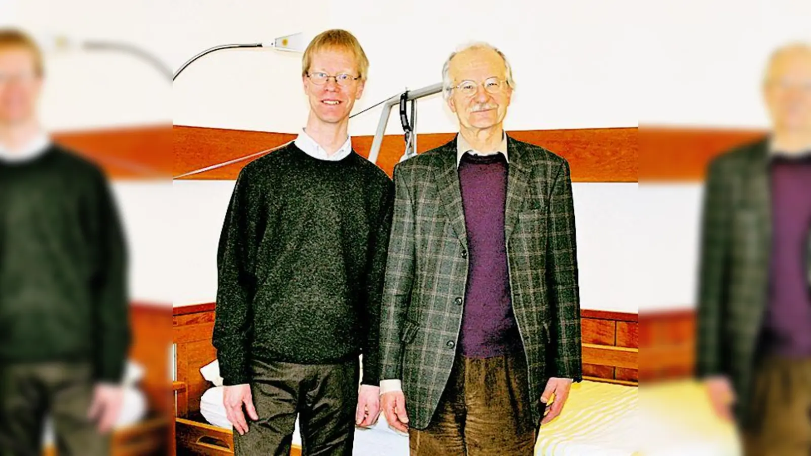 Geschäftsführer Jan Steinbach und Diakonievorsitzender Johannes Schattenmann bedauern die Schließung der Kurzzeitpflege. Schon bald soll aber im Pflegezentrum St. Michael ein neues Projekt starten.  (Foto: Woschée)