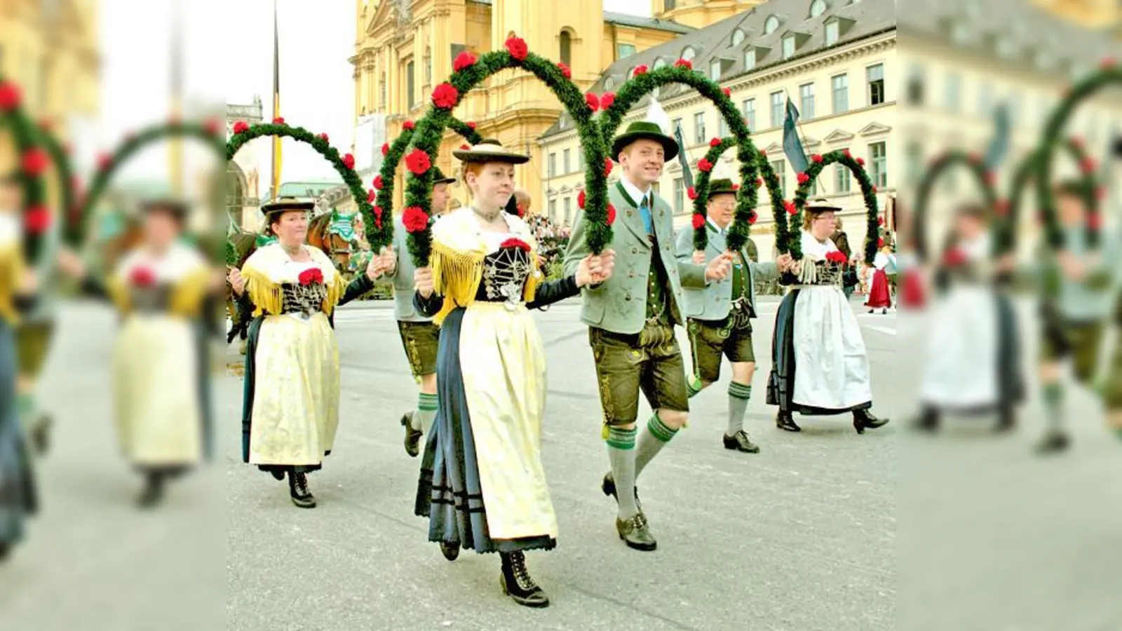 »DLustinga Isartaler« sind seit 1949 bei jedem Trachtenzug zur Wiesn dabei und haben bis heute keinerlei Nachwuchssorgen.	 (Foto: Karl Hirt/Verein)