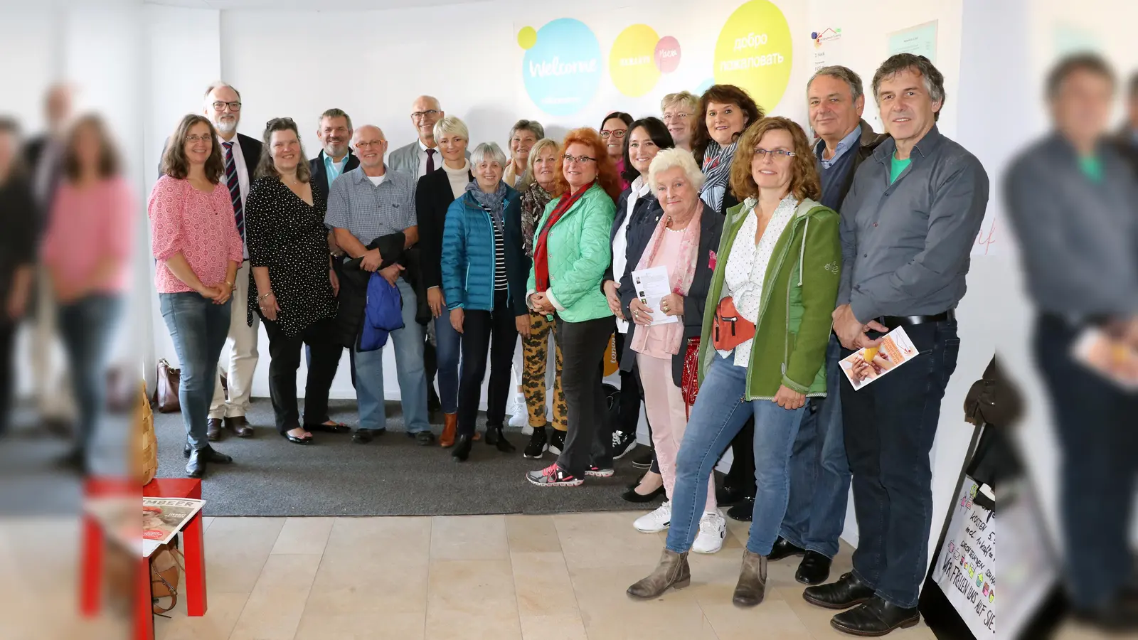 Oberbürgermeister Jürgen Dupper (SPD, 2. von links) besucht das Familienzentrum Trudering. (Foto: Stadt Passau)