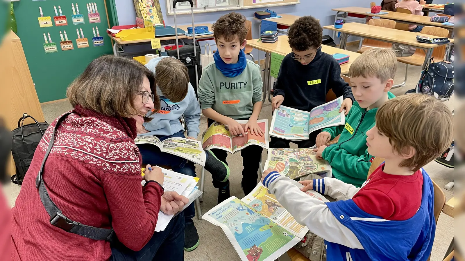Wie wird eigentlich eine Zeitung gemacht? Für die Kinder der Grundschule Werdenfelsstraße gab es dazu einen Workshop. (Foto: Grundschule Werdenfelsstraße)