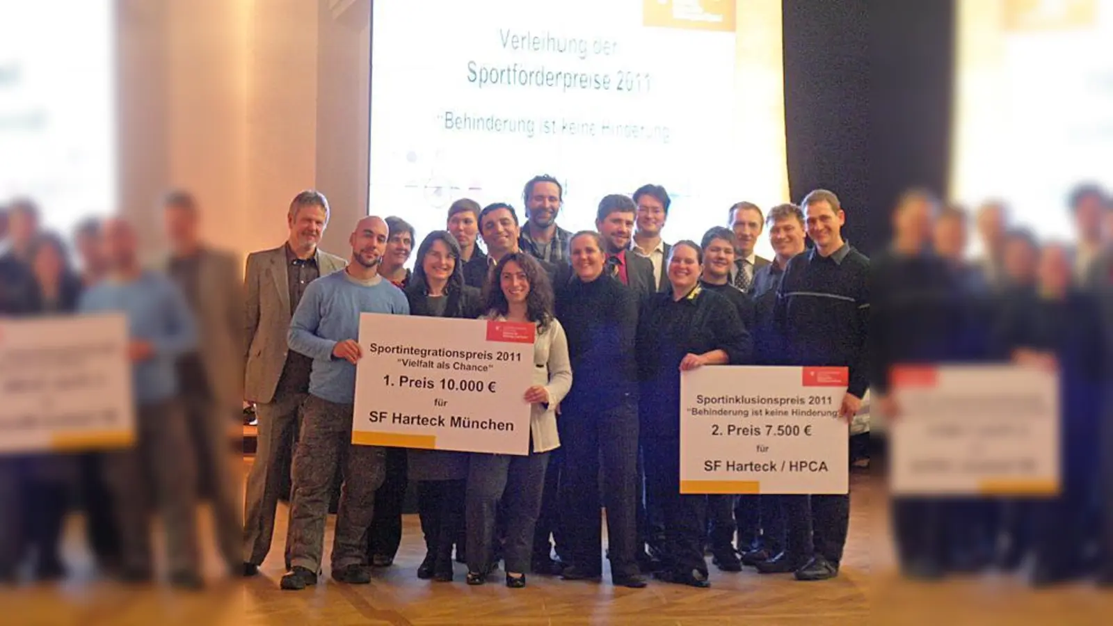 Die Stadt München zeichnete zwei Projekte der Sportfreunde aus.  (Foto: Verein)