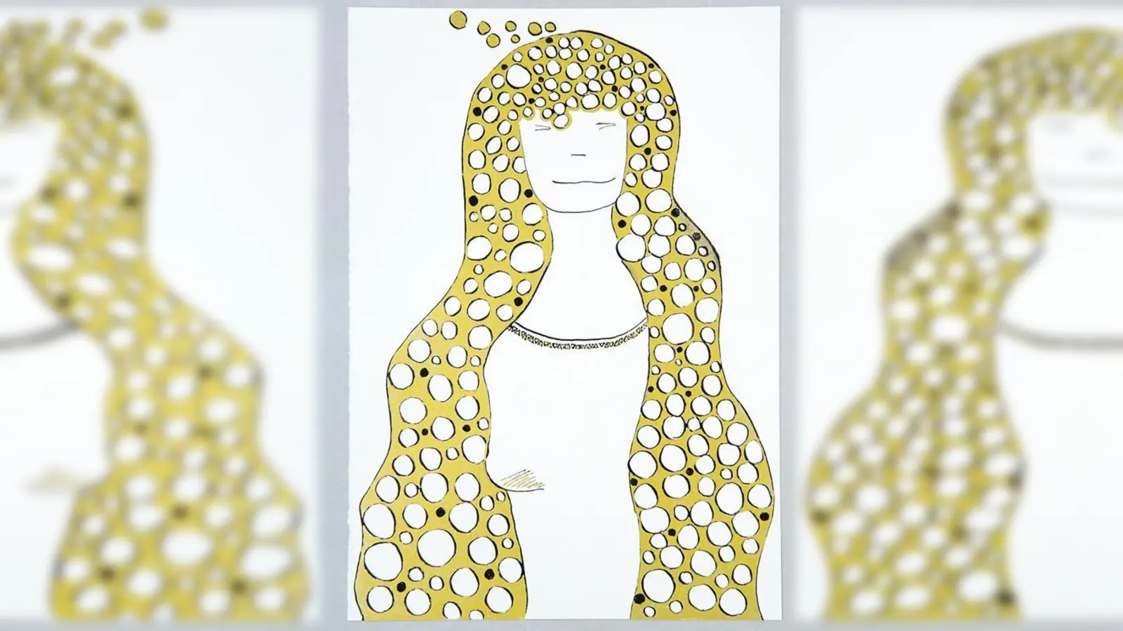 »Träumende Frau« von Florencia Chueke  demnächst zu sehen im Frauentreffpunkt Neuperlach. 	 (Foto: VA)