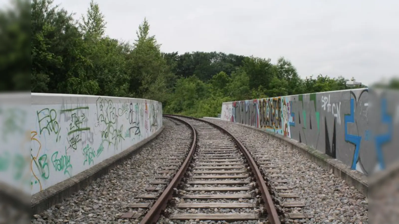 Über das bereits vorhandene ehemalige Werksgleis könnte die Anbindung an den Allacher Forst nach Ansicht der Stadtrats-CSU erfolgen. (Foto: wsp)