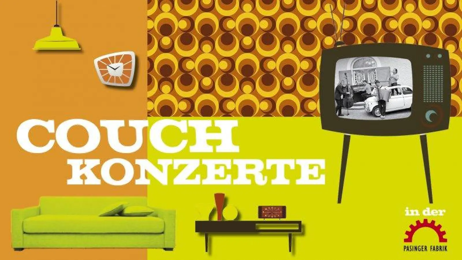 Aufs Sofa setzen, zurücklehnen und die Konzerte aus der Pasinger Fabrik per Live-Streaming genießen. (Foto: Pasinger Fabrik)