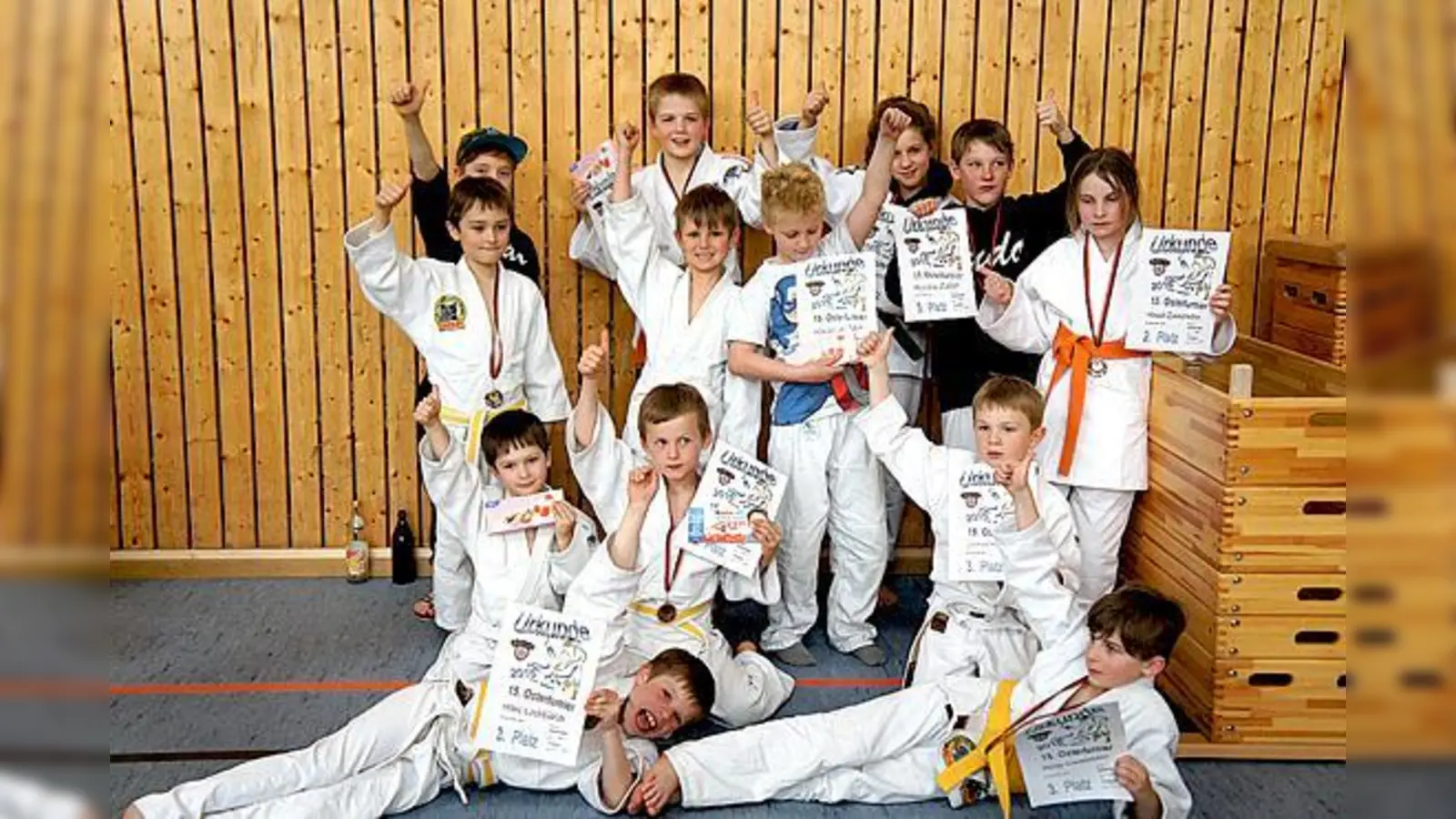 Das Judo Team Oberland gratuliert seinen kleinen Kämpfern zum Erfolg. 	 (Foto: VA)