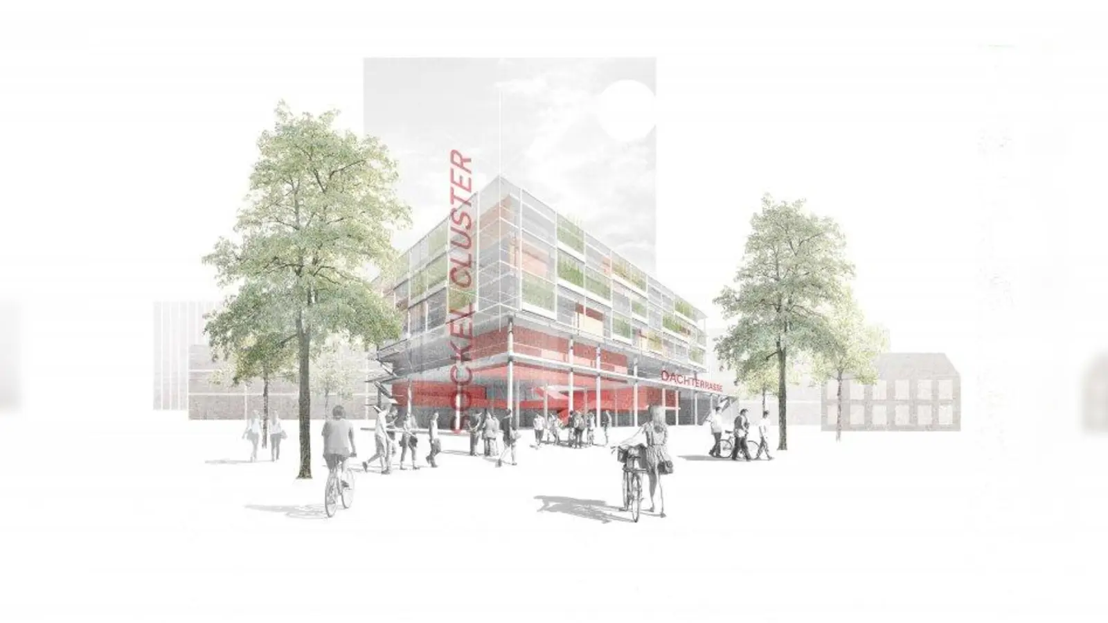 Welche Schule hat schon eine Dachterrasse? Das ist der Siegerentwurf zum Neubau der FOS Starnberg. (Foto: Schürmann Dettinger)