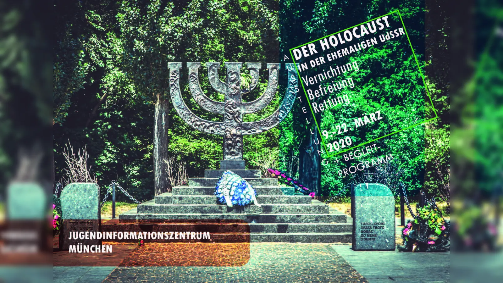 Die Ausstellung „Der Holocaust in der ehemaligen Sowjetunion: Vernichtung, Befreiung, Rettung“ ist im Münchner Jugendinformationszentrum zu sehen. (Foto: VA)