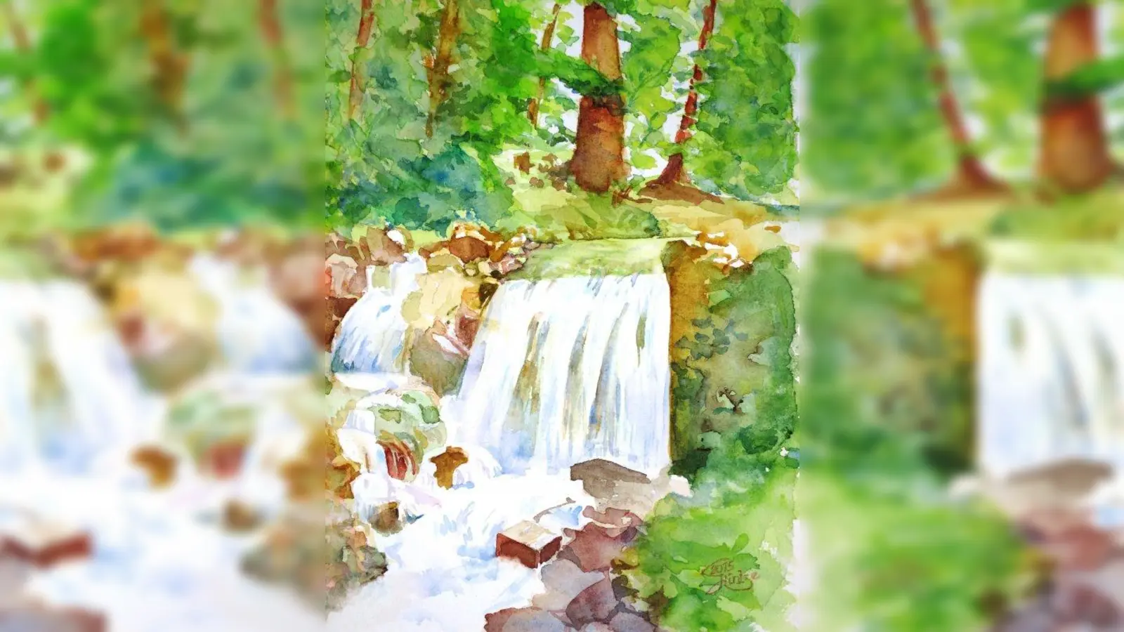 Aquarell von Gert Hintze. (Foto: © Gert Hintze)