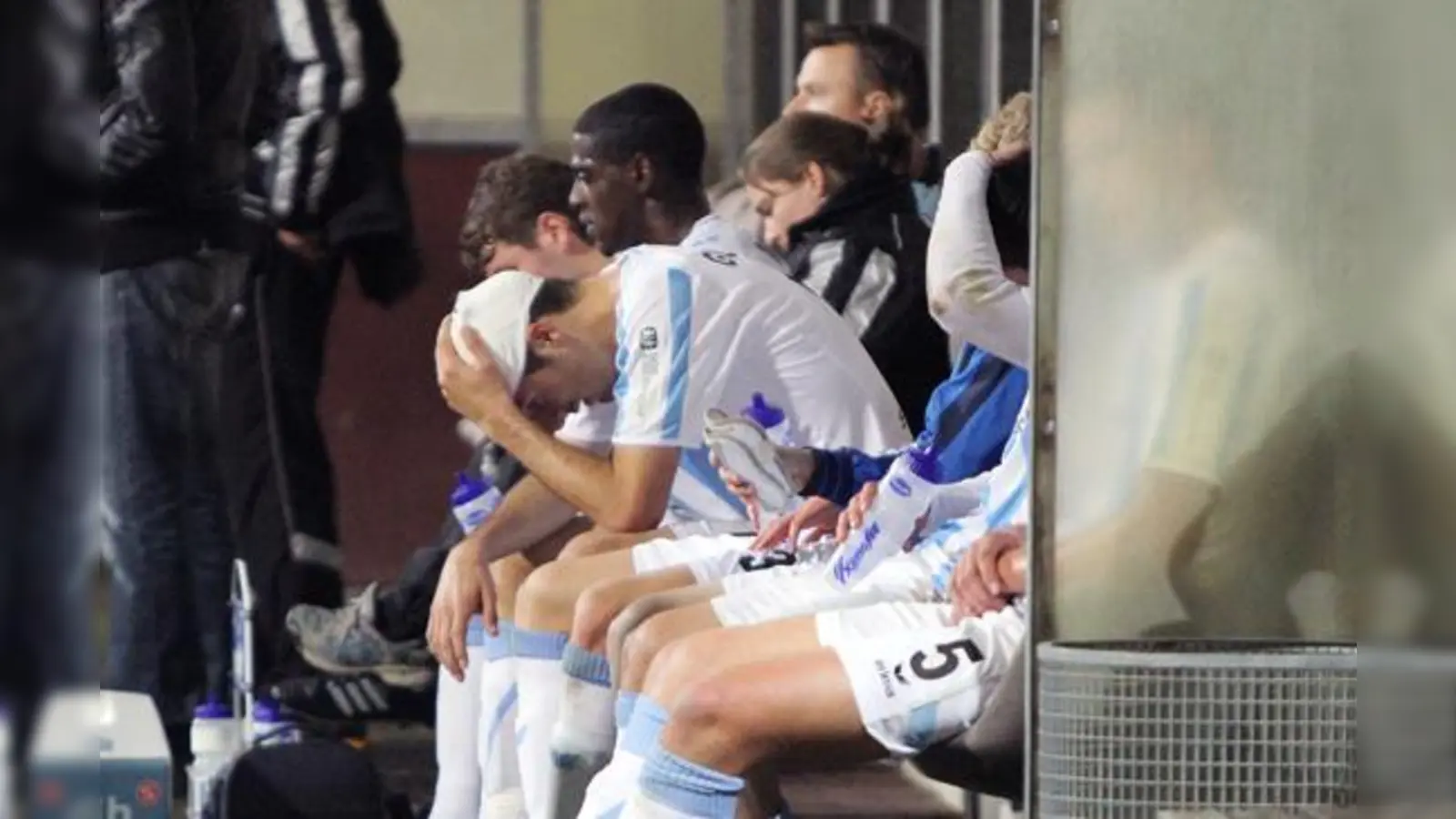 Kleine Löwen: Schmerzhafte Niederlage gegen die Freiburger Altersgenossen.  (Foto: A. Wild)