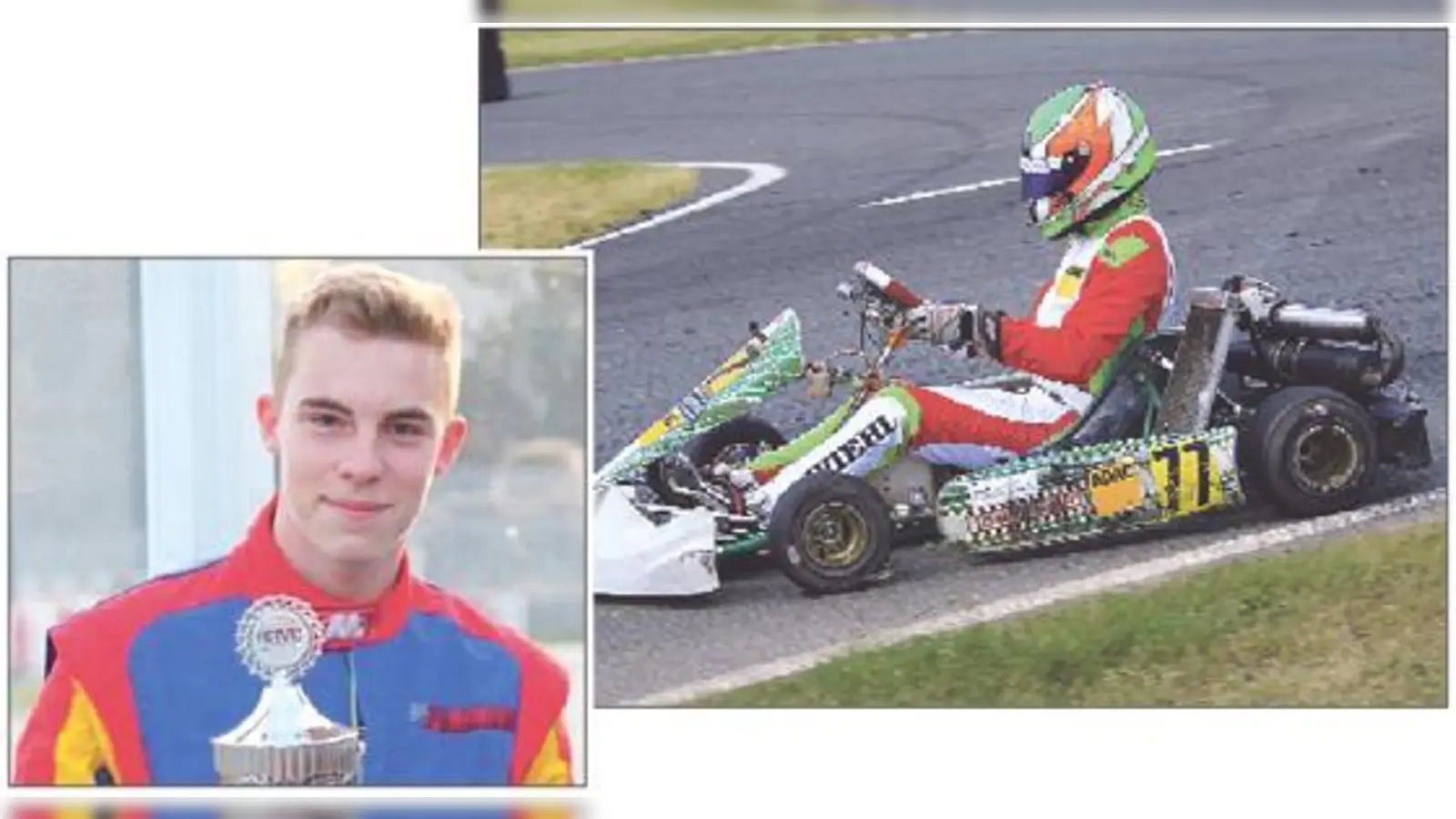 Der Taufkirchner Schüler will seine Leidenschaft zum Beruf machen und Rennfahrer werden.	 (Fotos: VA)