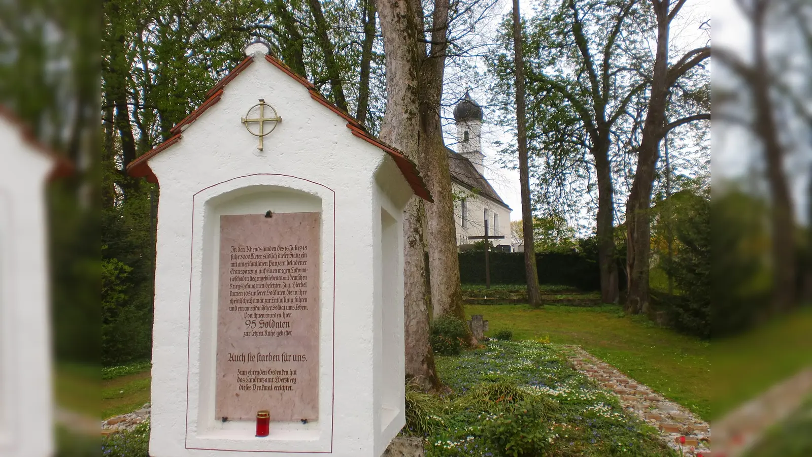 Der Soldatenfriedhof in Oberelkofen - ein Lebensprojekt von Franz Bauer. (Foto: Otto Hartl)