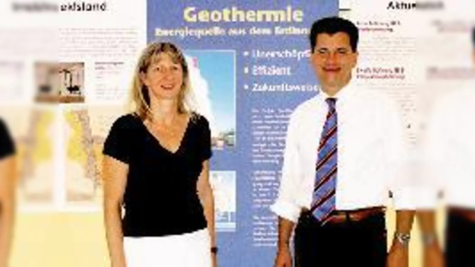 Gerlinde Kittl und Wolfgang Geisinger leiten ab sofort gemeinsam die Geothermie Unterhaching und haben noch viel für Unterhaching vor.  (Foto: Woschée)