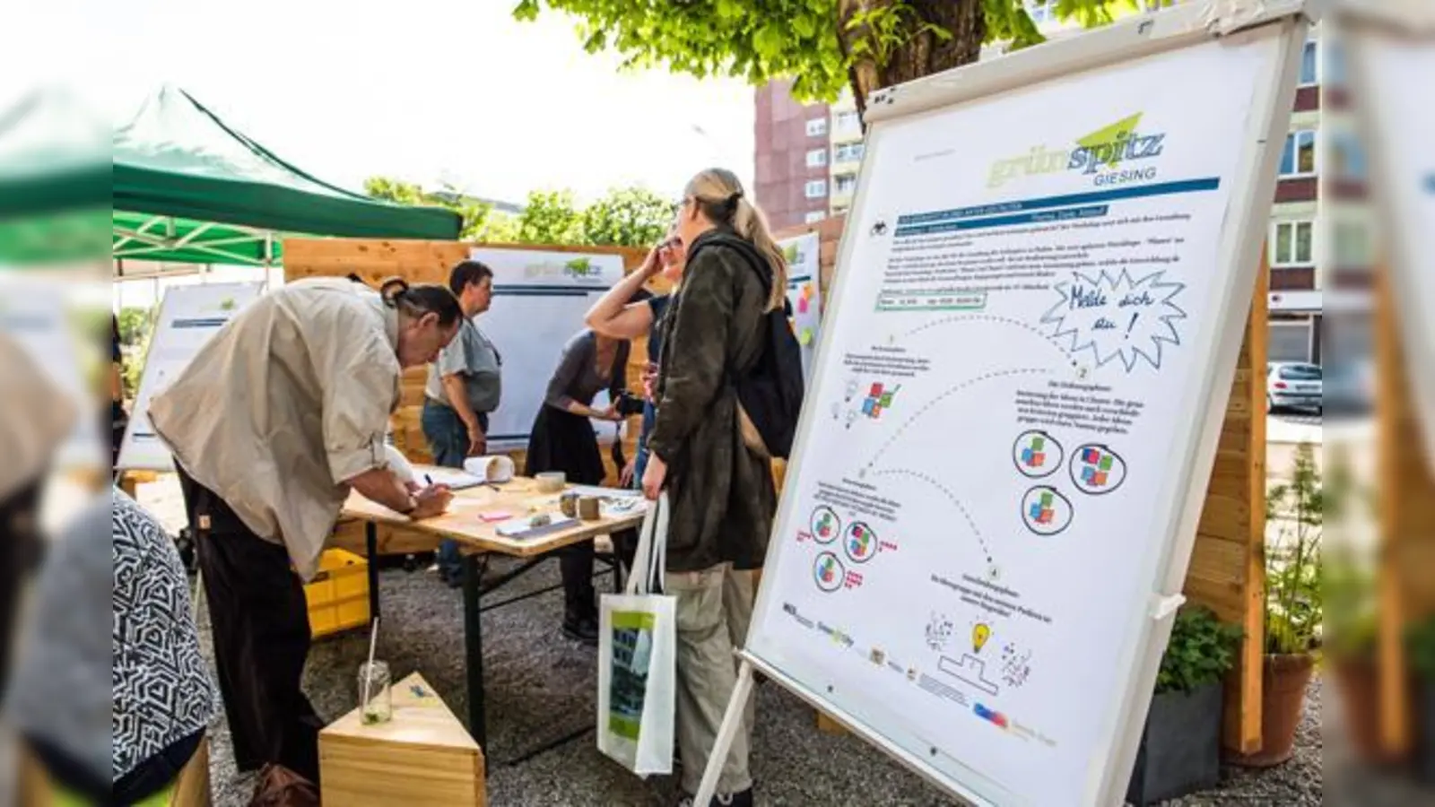 In Giesinger hat sich sich während des Sanierungsprojekts Soziale Stadt eine hohe Qualität an Bürgerbeteiligung und Vernetzung zwischen den unterschiedlichen Akteuren des Viertels entwickelt.  (Foto: Jonas Nefzger/MGS)