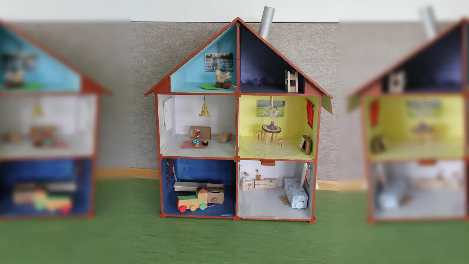 Im Rahmen eines Nachhaltigkeitsprojekts wurde im Kindergarten St. Johann unter anderem ein Puppenhaus aus Müll gebastelt. (Foto: St. Johann)