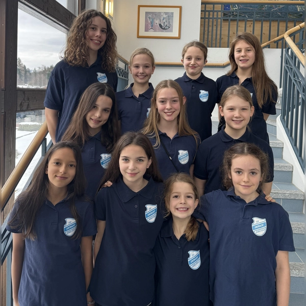 Die jüngsten Synchronschwimmerinnen überzeugten beim Sichtungstest in Gainau. (Foto: TSV Eintracht Karlsfeld)