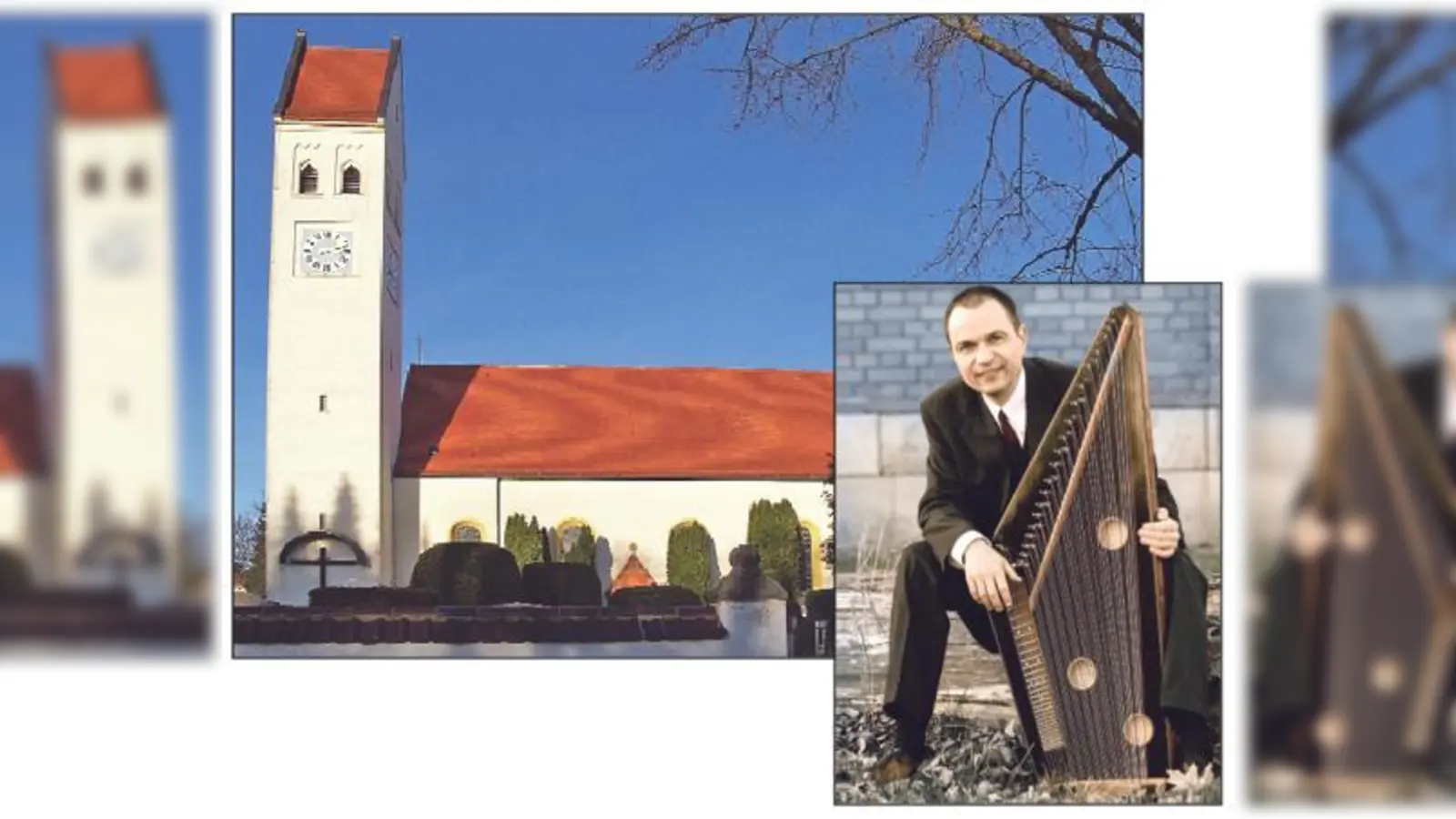 Für die Renovierung von St. Lorenz (Archivbild) spielt Willi Huber an der Zither. Das Konzert am Sonntag dreht sich um die verborgenen Schätze der Oberföhringer Kirche.	 (Foto: Sigi Kellerer, Maik Musall)