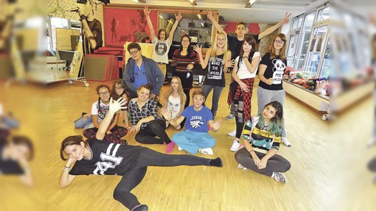 K-Pop Fashmobgruppe im Jugendtreff. 	 (Foto: VA)