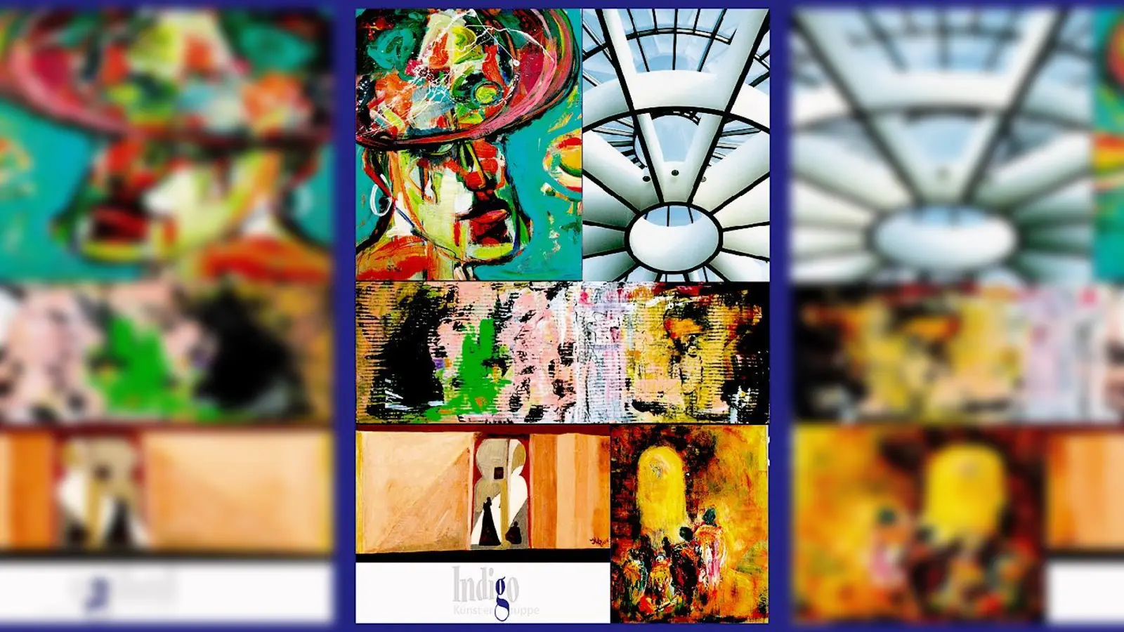 »Zu Besuch« lautet das Motto der Ausstellung der Künstlergruppe Indigo.  (Foto: Veranstalter)