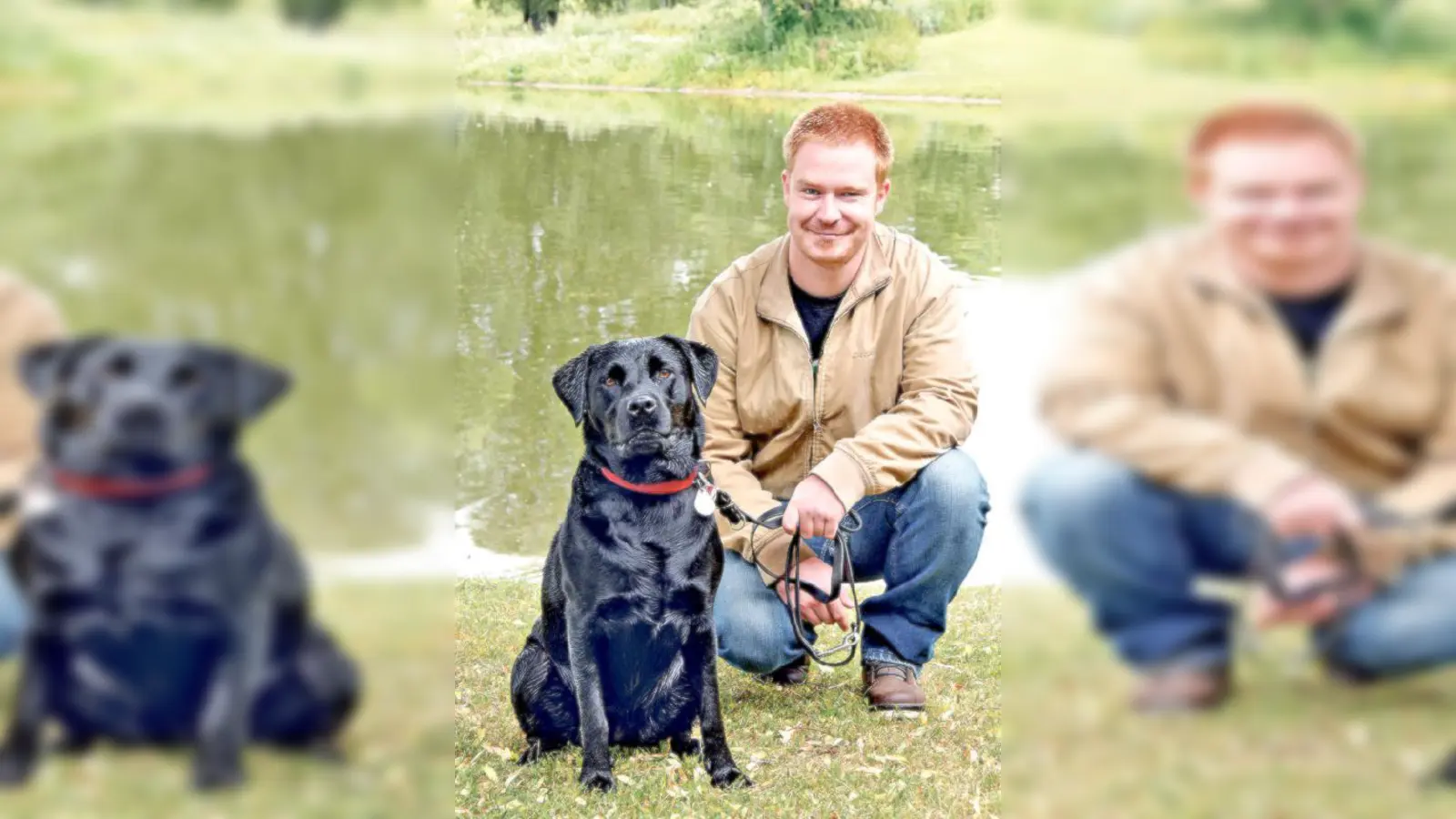 Markus Großer und seine Hündin Polly.	 (Foto: NW)