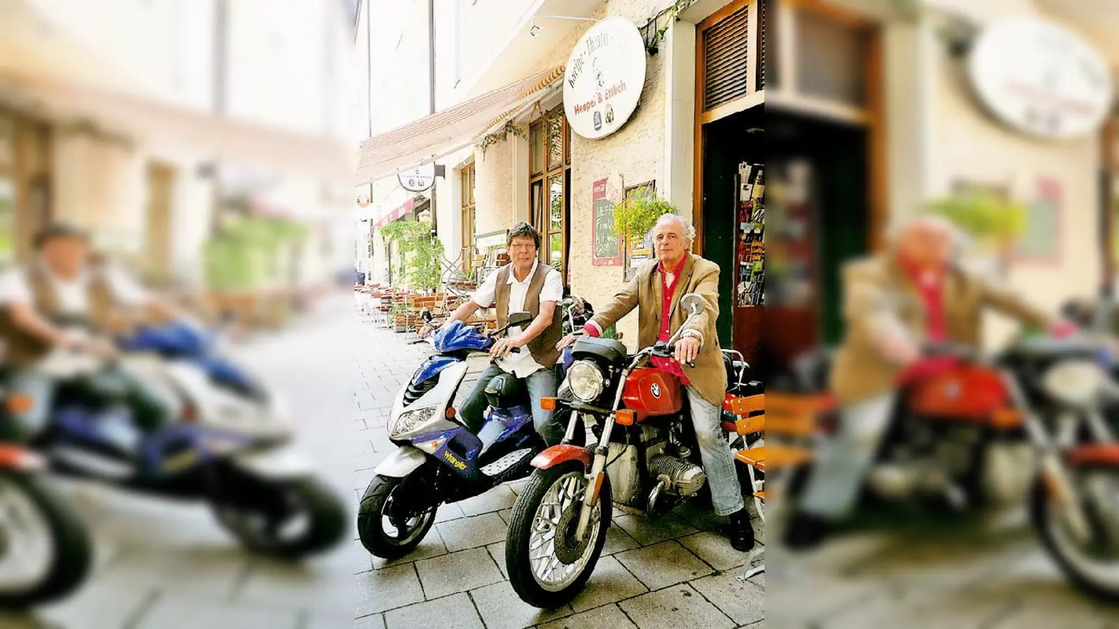 Startklar für ein Leben nach ihrer Theaterkneipe in der Kaiserstraße: Wolfgang Ettlich und Henny Heppel (v. l.)	 (Foto: VA)