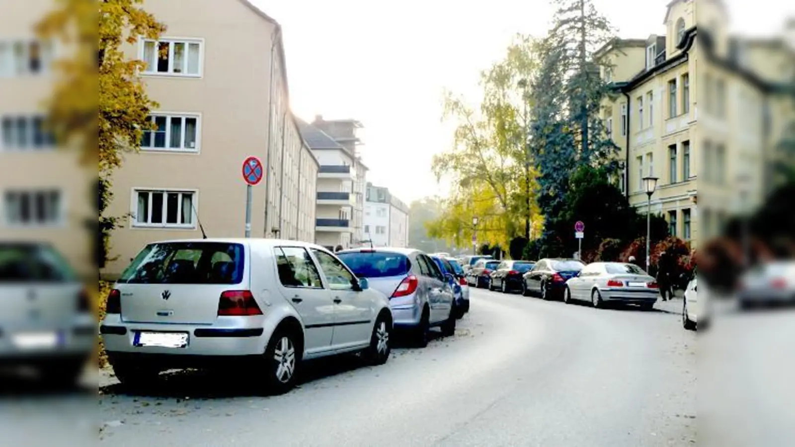 Im Kurvenbereich der Romanstraße soll ein ganzjähriges Parkverbot eingeführt werden, fordert der BA 9.	 (Foto: sb)