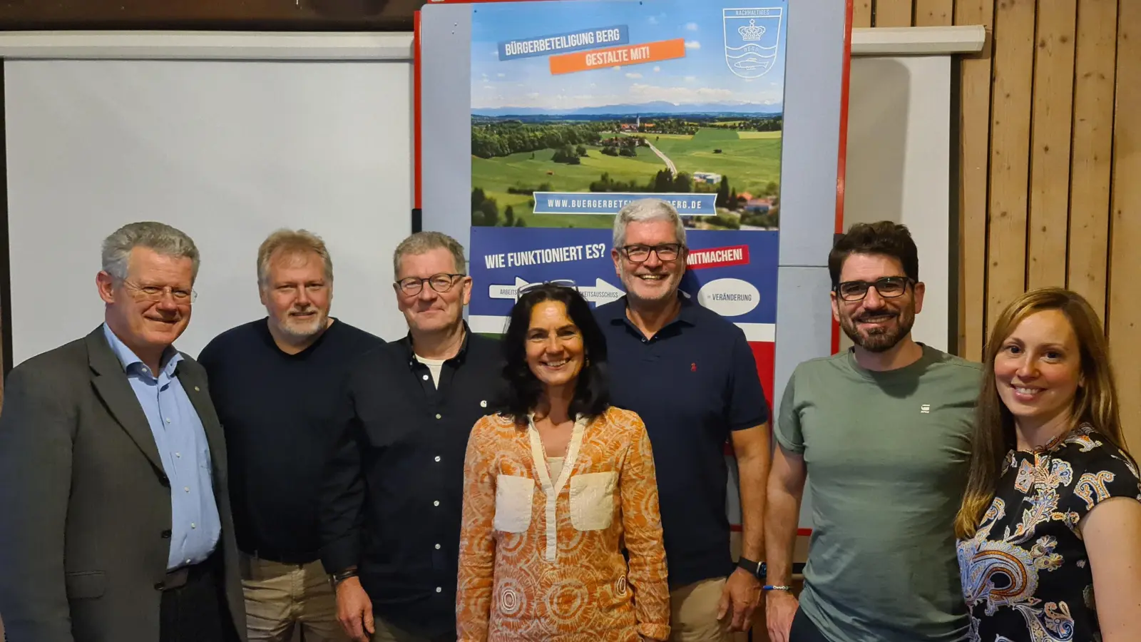 Der neue Verein Bürgerbeteiligung Berg hat seinen ersten Vorstand um Elke Grundmann und Peter Matthesius gewählt. (Foto: BBB)