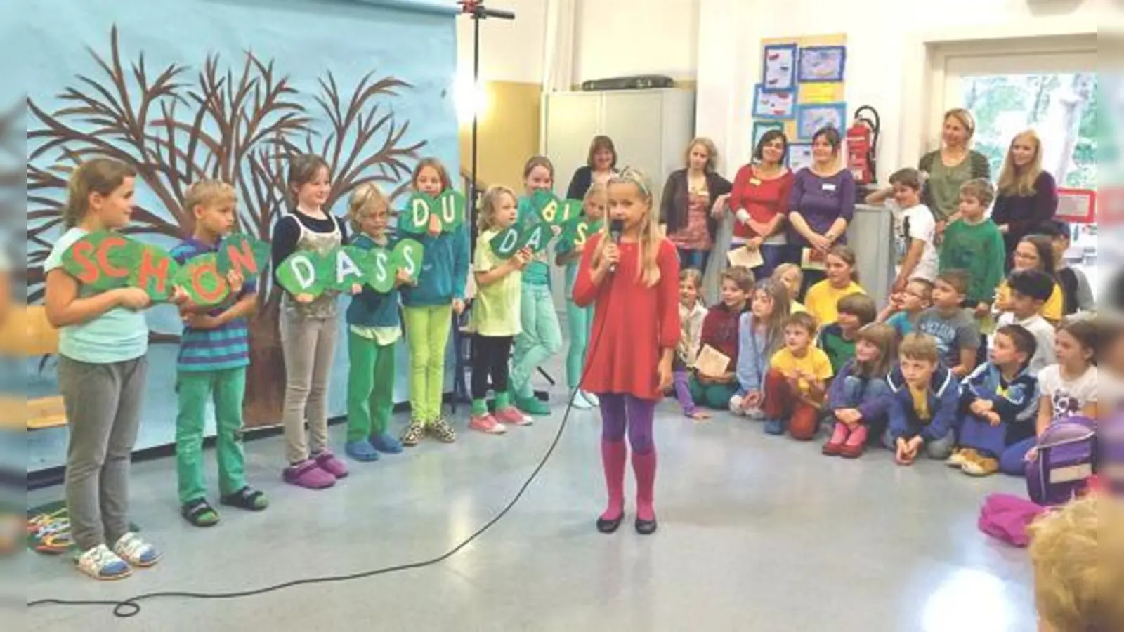 Die Montessori-Schule Clara Grunwald begrüßte zur Einschulung 14 neue ABC-Schützen. 	 (Foto: gru)